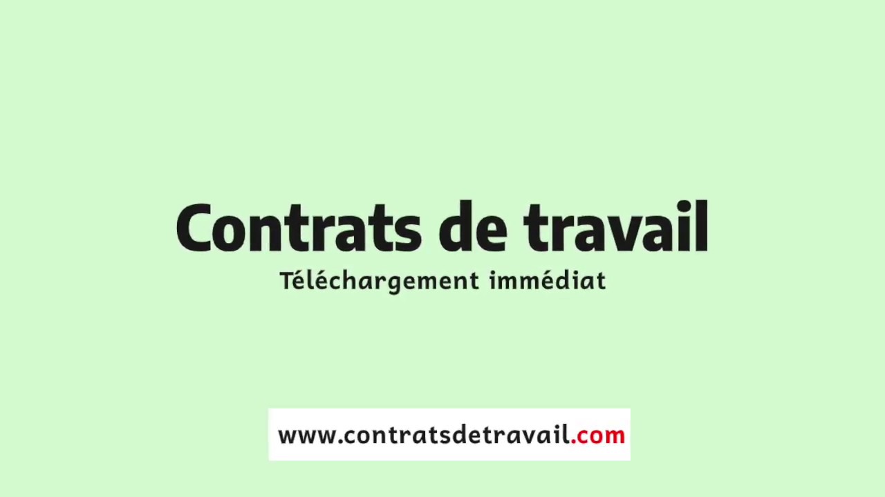 Contrats De Travail : Faire Et Télécharger Des Contrats En 2 Min